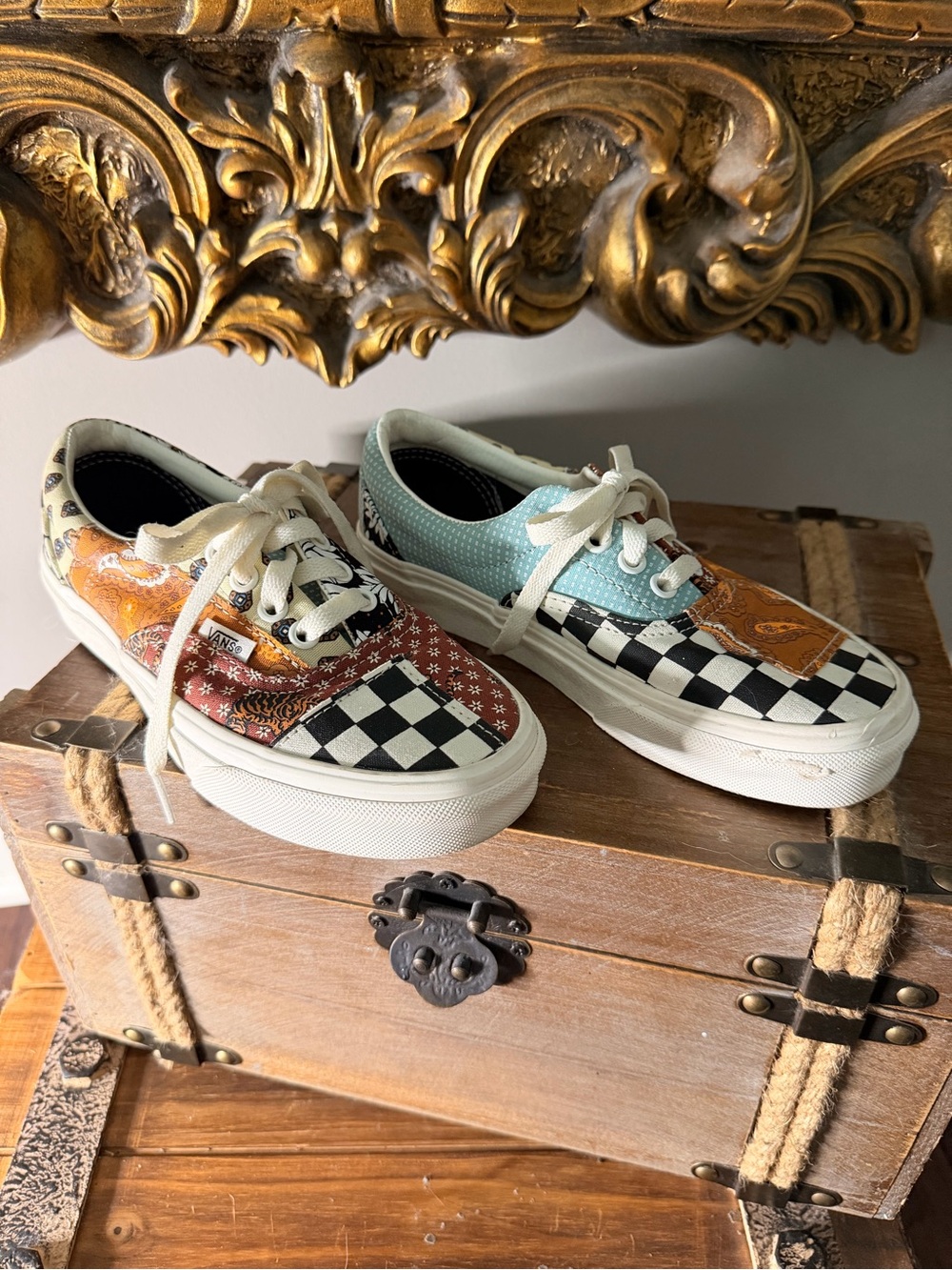 Vans Patchwork Checkerboard Low-Top Sneakers - Multicolor